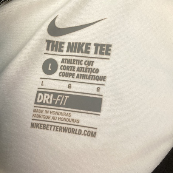 Nike BSBLWhite Dri Fit Athletic Cut T-Shirt - Large - Picture 9 of 11